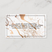 大理石液体の背景 名刺 (裏面)