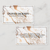 大理石液体の背景 名刺 (正面/裏面)