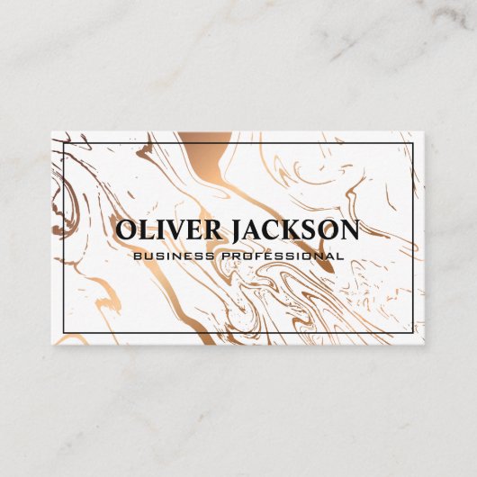 大理石液体の背景 名刺 (正面)