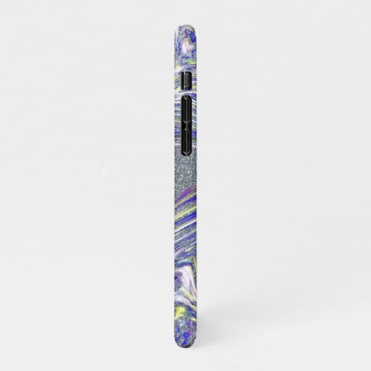 大理石淡い色のスラブ iPhoneケース (左側)