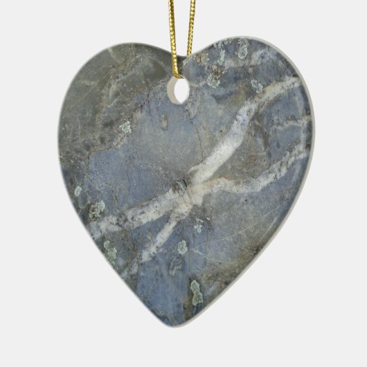 大理石灰色 セラミックオーナメント (左)