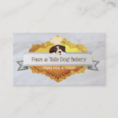 大理石犬シェフロゴドッグベーカリー名刺店 名刺 (正面)