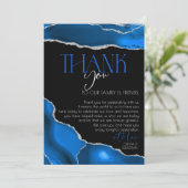 大理石王室のアゲテ結婚ブルー結婚ズ サンキューカード (スタンド正面)