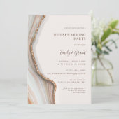 大理石瑪瑙石乔迁派对邀请函 招待状 (スタンド正面)