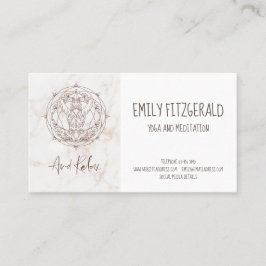 大理石瞑想マンダラヨガ先生リラックスと 名刺
