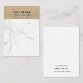 大理石石テラコッタ地イヤリングディスプレイ 名刺 (正面/裏面)