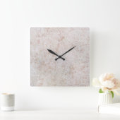 大理石石模様アクリル壁時計 スクエア壁時計 (ホーム)