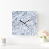 大理石石模様アクリル壁時計 スクエア壁時計 (ホーム)