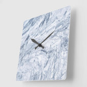 大理石石模様アクリル壁時計 スクエア壁時計 (傾斜)