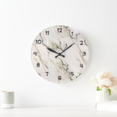 大理石石模様 ラージ壁時計 (ホーム)