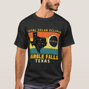 大理石秋テキサス州太陽のトータルEclipse 2024 Tシャツ