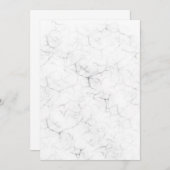 大理石空白の結婚式招待状独自の作成 招待状 (正面/裏面)