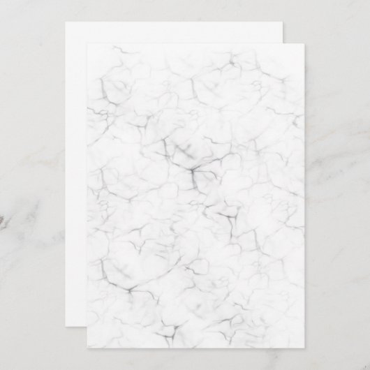 大理石空白の結婚式招待状独自の作成 招待状 (正面/裏面)