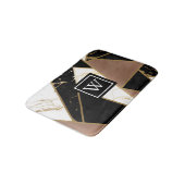 大理石箔幾何学的モザイク バスマット (アングル)