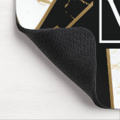 大理石箔幾何学的モザイク マウスパッド (コーナー)