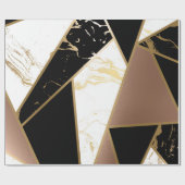 大理石箔幾何学的モザイク ラッピングペーパー (フラット)