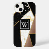 大理石箔幾何学的モザイク iPhoneケース (裏面)