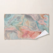 大理石素晴らし灰色バスルーム用タオルセット バスタオルセット (ハンドタオル)