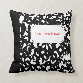 大理石組版ノートパーソナライズされた クッション