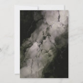 大理石結婚エレガント石 招待状 (裏面)
