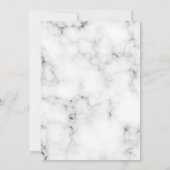 大理石結婚ユーカリ 招待状 (裏面)