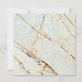 大理石結婚式招待状 招待状 (裏面)