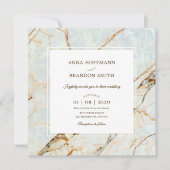 大理石結婚式招待状 招待状 (正面)