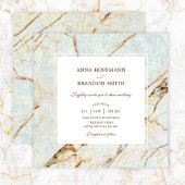 大理石結婚式招待状 招待状