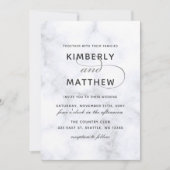 大理石結婚式招待状 招待状 (正面)