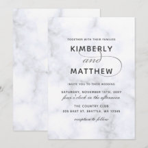 大理石結婚式招待状