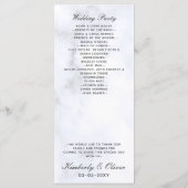 大理石結婚式 プログラム (裏面)