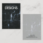 大理石結晶イヤリングディスプレイカード 名刺 (正面/裏面)