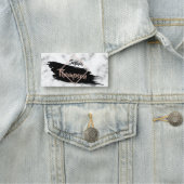 大理石絵を描の線名 名札 (インサイチュ)