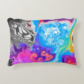 大理石絵を描デジタルアートの効果 アクセントクッション (正面)