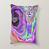 大理石絵を描デジタルアートの効果 アクセントクッション (裏面(縦))