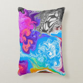 大理石絵を描デジタルアートの効果 アクセントクッション (正面(垂直))