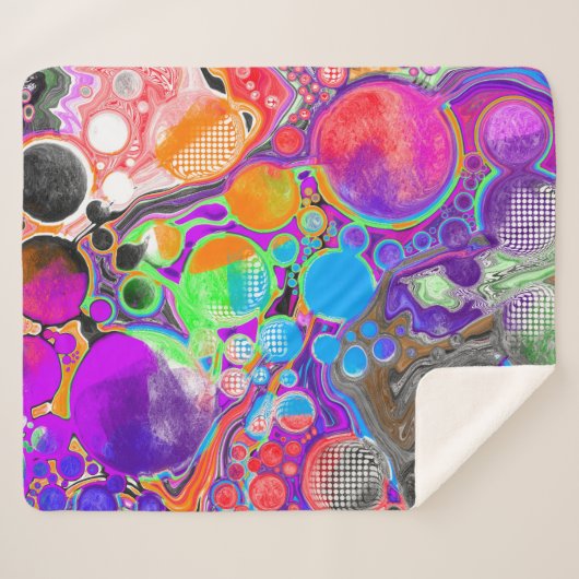 大理石絵を描デジタルアートの効果 シェルパブランケット (正面(横))