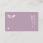 大理石縁どミニマルトレンディー紫 名刺 (裏面)