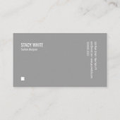 大理石縁どミニマルモダントレンディーグレー 名刺 (裏面)