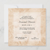 大理石背景 |ビジネスプロフェッショナルディナー 招待状 (正面)