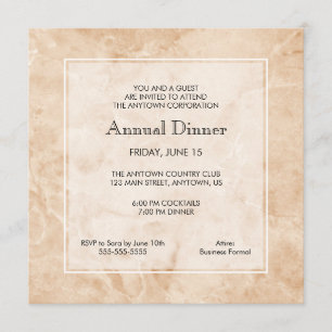 大理石背景  ビジネスプロフェッショナルディナー 招待状