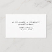 大理石背景 |モダンシンプル 名刺 (裏面)