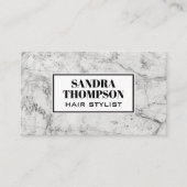 大理石背景 |モダンシンプル 名刺 (正面)