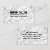 大理石背景 | モダンスタイリッシュ 名刺 (正面/裏面)