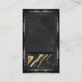 大理石背景 |ヴィンテージフレーム 名刺 (裏面)