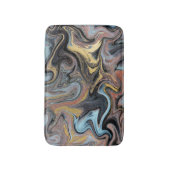 大理石自然アートワークゴールデングリッター バスマット (正面縦)