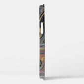 大理石自然アートワークゴールデングリッター Case-Mate iPhoneケース (裏面 / 右)