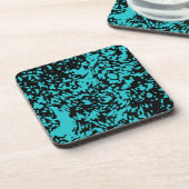 大理石花崗岩テクスチャブルー コースター (左側)