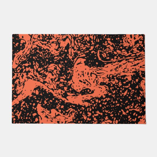 大理石花崗岩テクスチャ自然かわいい ドアマット (正面)