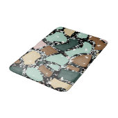 大理石花崗岩テクスチャ バスマット (アングル)